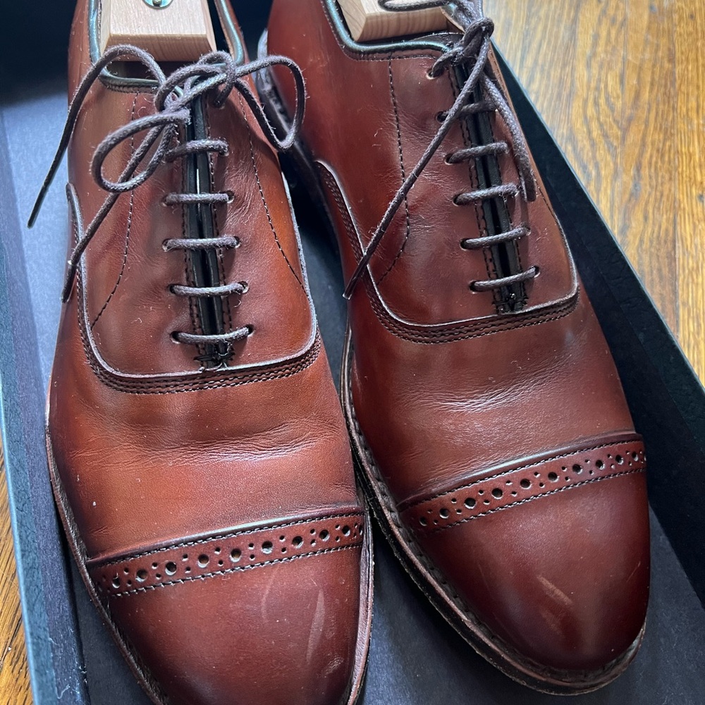 Allen Edmonds Brown Leather Oxfords
